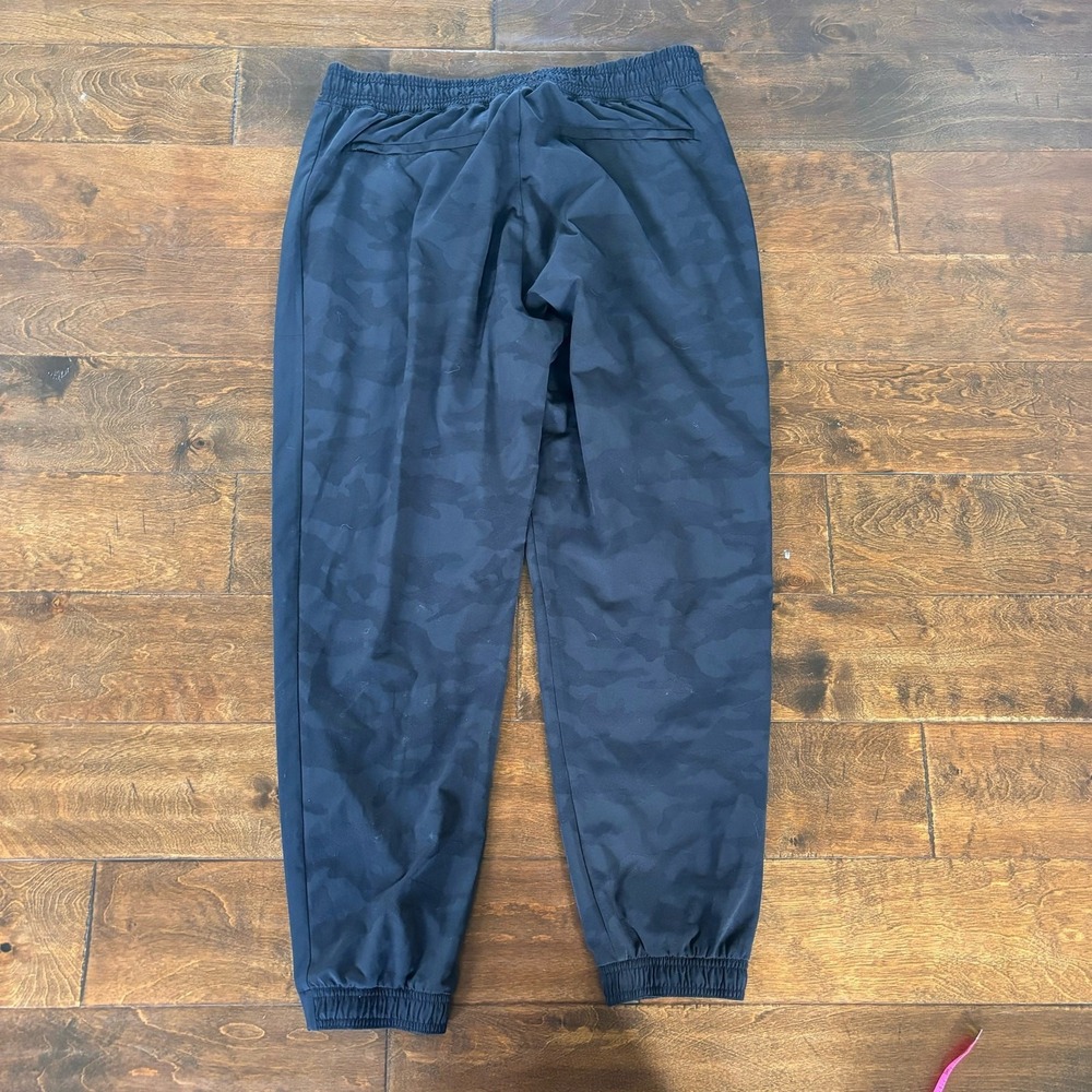Athleta Joggers Size 16 Brooklyn Textured Jogger Black Gray Camo Athleisure 28"
